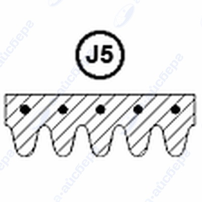 Ремень 1260 J5 Haier 0020300381A